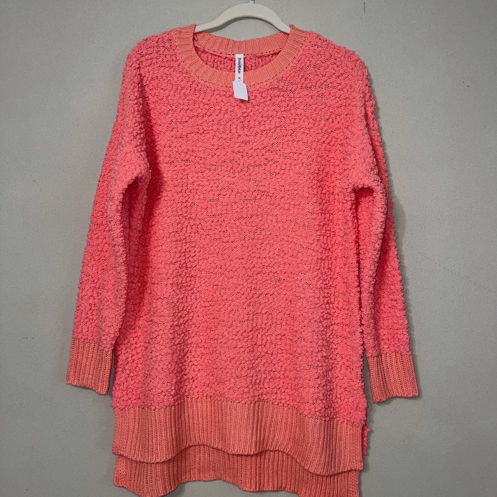 NWT Zenana Premium Coral Sweater